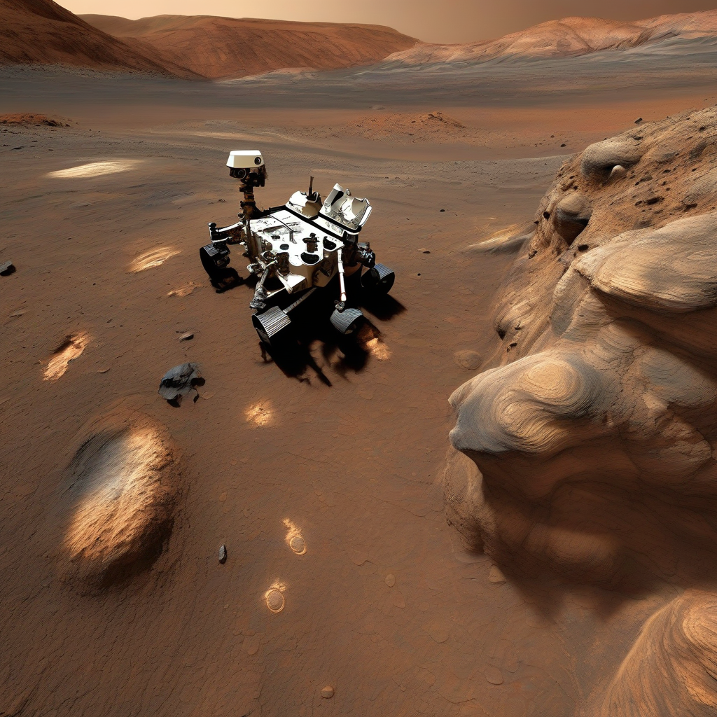 Illustration of How NASA's Perseverance Rover Unlocks the Secrets of Ancient Martian Geology