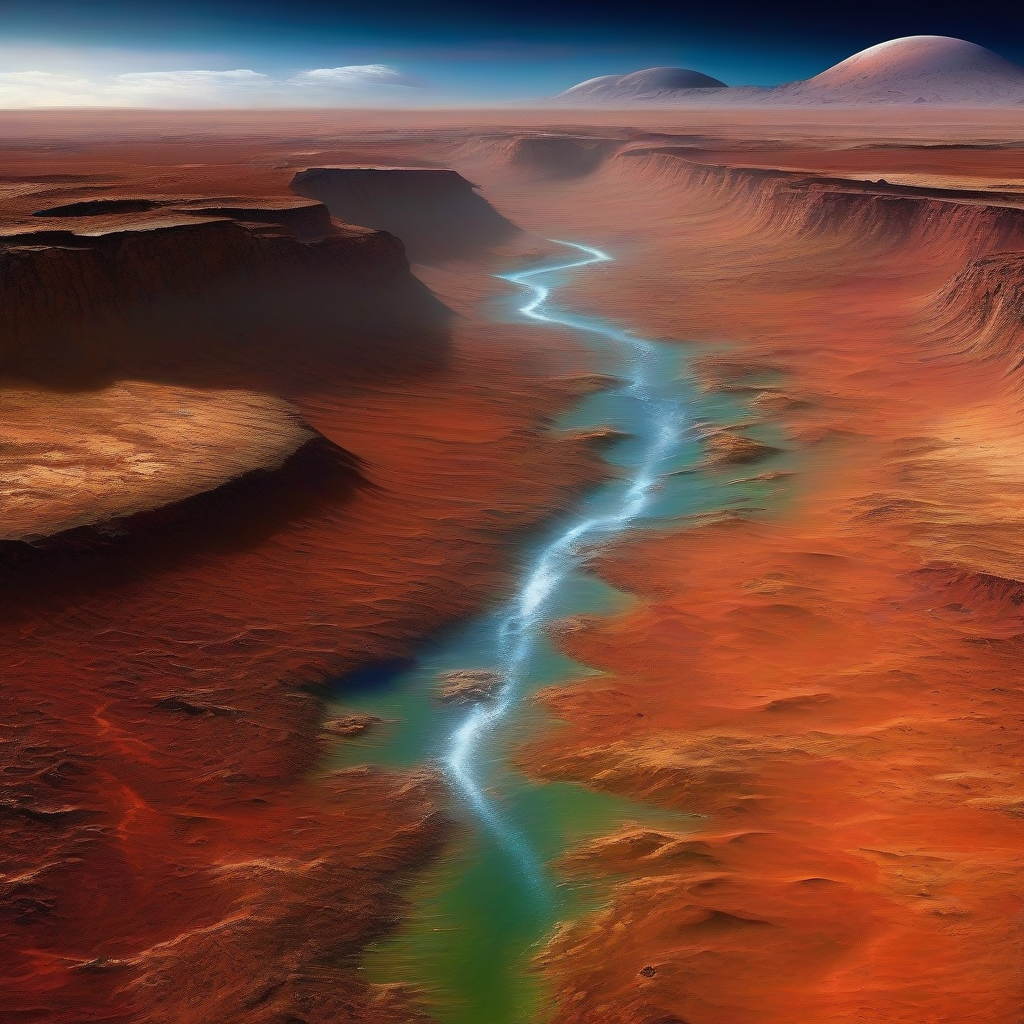 Illustration of Terraforming Mars: Challenges and Technologies to Create a Habitable World