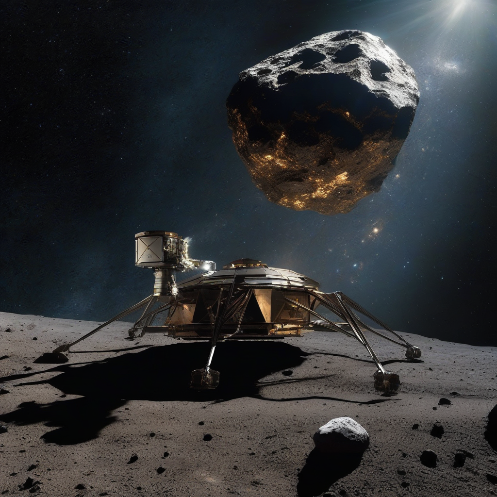 Illustration of What are 'space resources' and how will asteroid mining work to support deep space exploration?